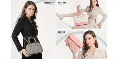 Set of 4 Stylish Handbags for Women, Including Purses, Wallets, Tote Bags, And Crossbody Bags, Perfect As a Valentine'S Day Gift for Ladies And