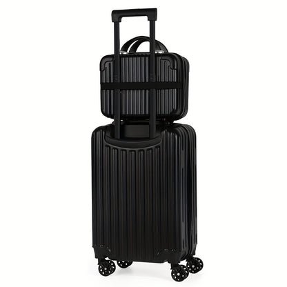 1pc/2pcs Suitcase Set Boarding Luggage Bag, 20inch Satchel Suitcase And 14inch Handbag Can Be Worn Diagonally Across The Trolley Case, with Wheels, Multi-Color Suitcase, for Office