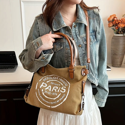 New Large Capacity Portable Tote Bag with Adjustable Shoulder Strap Length, Single Shoulder Bag, Crossbody Bag