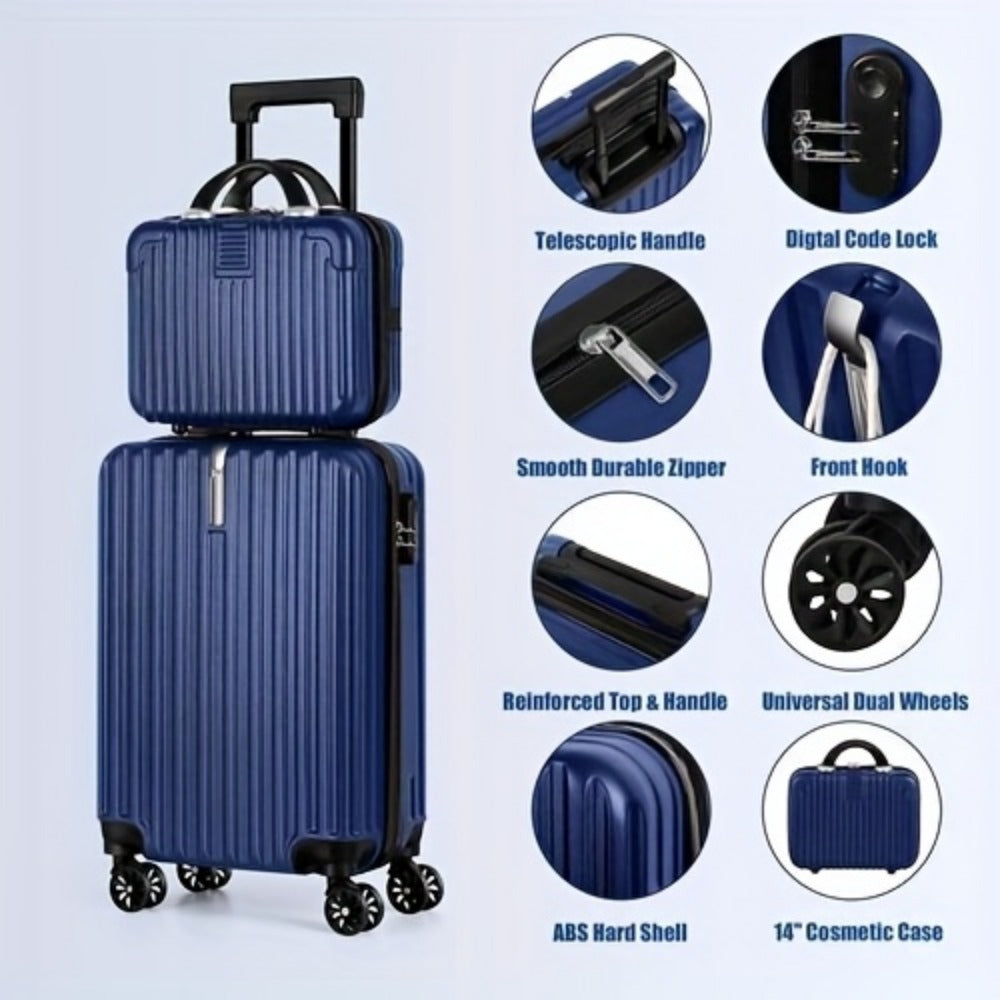 Luggage Set – 2-Piece, 20 Inch, Hardshell, for Travel & Work | Bag Vero – detail view 54
