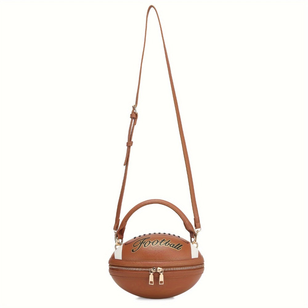 Fashion American Football Style Crossbody Bag for Women Shoulder Bags Rugby Style Purses Designer Ball Novelty Handbags