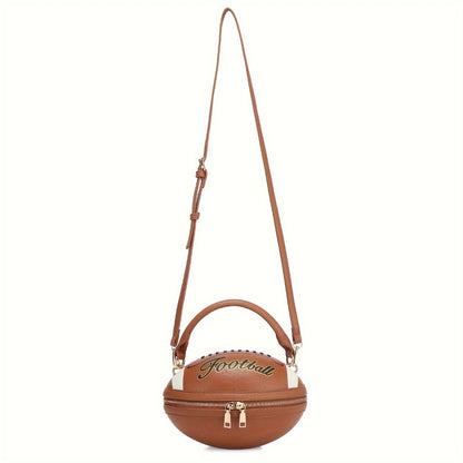 Fashion American Football Style Crossbody Bag for Women Shoulder Bags Rugby Style Purses Designer Ball Novelty Handbags