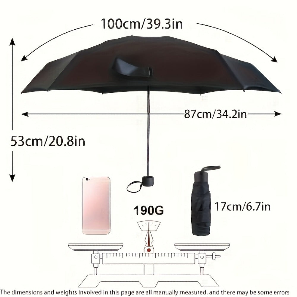Travel Umbrella – Compact, Lightweight, Waterproof, Mini | Bag Vero – detail view 3