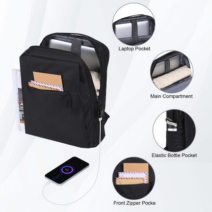 Two-Piece Luggage Set (20" And 14" Backpack) for Travel, Featuring Checked Suitcases That Are Lightweight And Portable, with Hard Sides And Spinner Wheels, Available in Rose Golden, Black, And Dark Blue