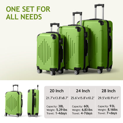 Luggage Set – 3 Piece, Spinner Wheels, TSA Lock, Lightweight | Bag Vero – detail view 25