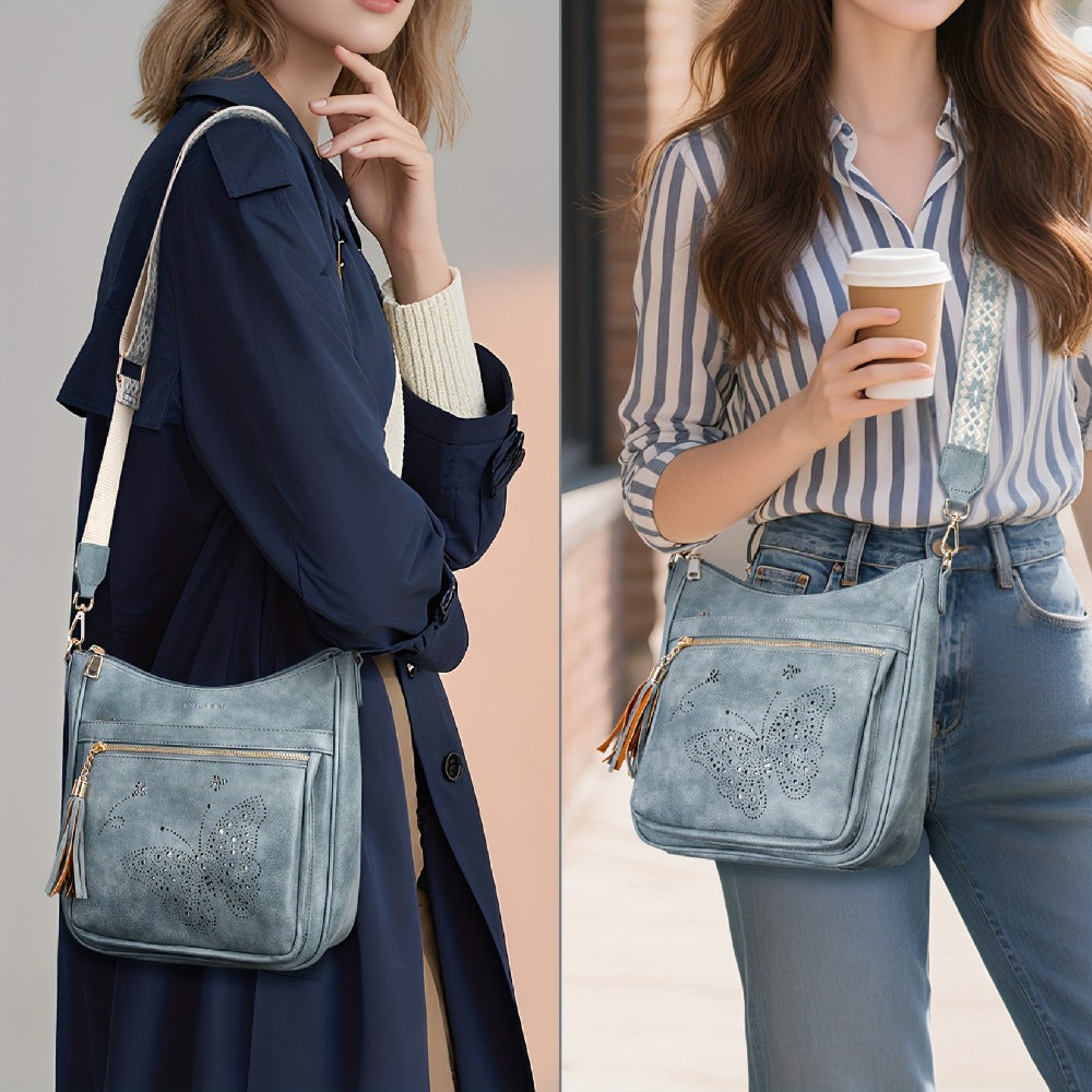 Crossbody Bag for Women – for Travel & Everyday Use, Vintage Pattern Adjustable Strap | Bag Vero – detail view 15