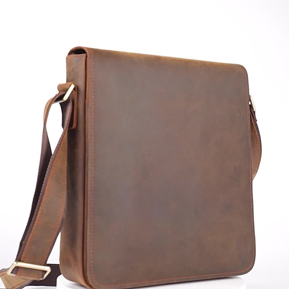 Laptop Bag – Genuine Leather, for Travel & Work | Bag Vero – detail view 12