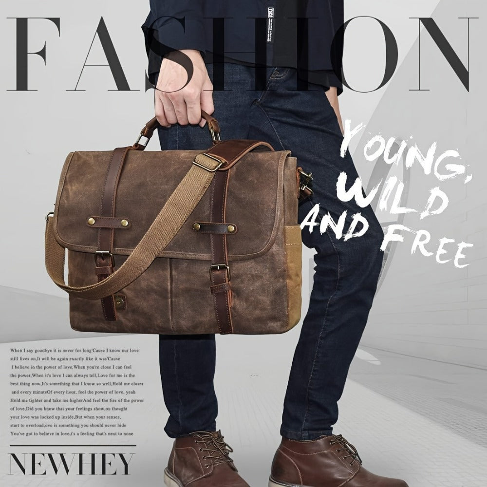Laptop Bag – 15.6 Inch, Canvas, for Travel & Work | Bag Vero – detail view 8