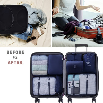 The 8/9pcs Set Includes A Hook Design, Suitable For Multiple Scenarios. It Can Be Hung On Backpacks And Hangers During Business Trips Or Travels Without Taking Up Space. In Student Dormitories, Hanging Items On Bed Frames Or Wardrobes Saves Space.