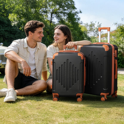 5-Piece Luggage Set Suitcases with Lock, 12/16/20/24/28 Inch Lightweight Trolley Case, Durable PP Material for Men Women, Ideal for Travel & Long Journeys