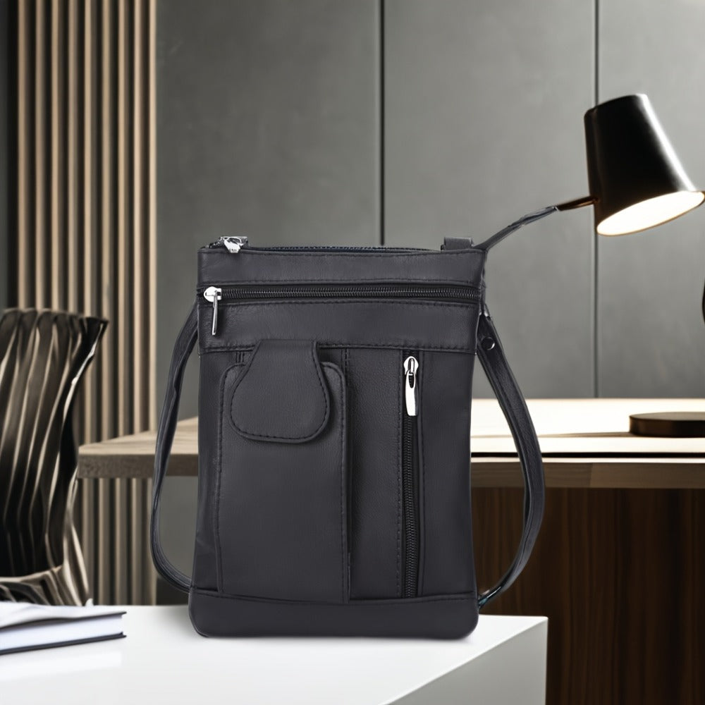 Trendy Leather Crossbody Bags for Women Featuring Multiple Pockets, Super Soft Shoulder Bags Designed for