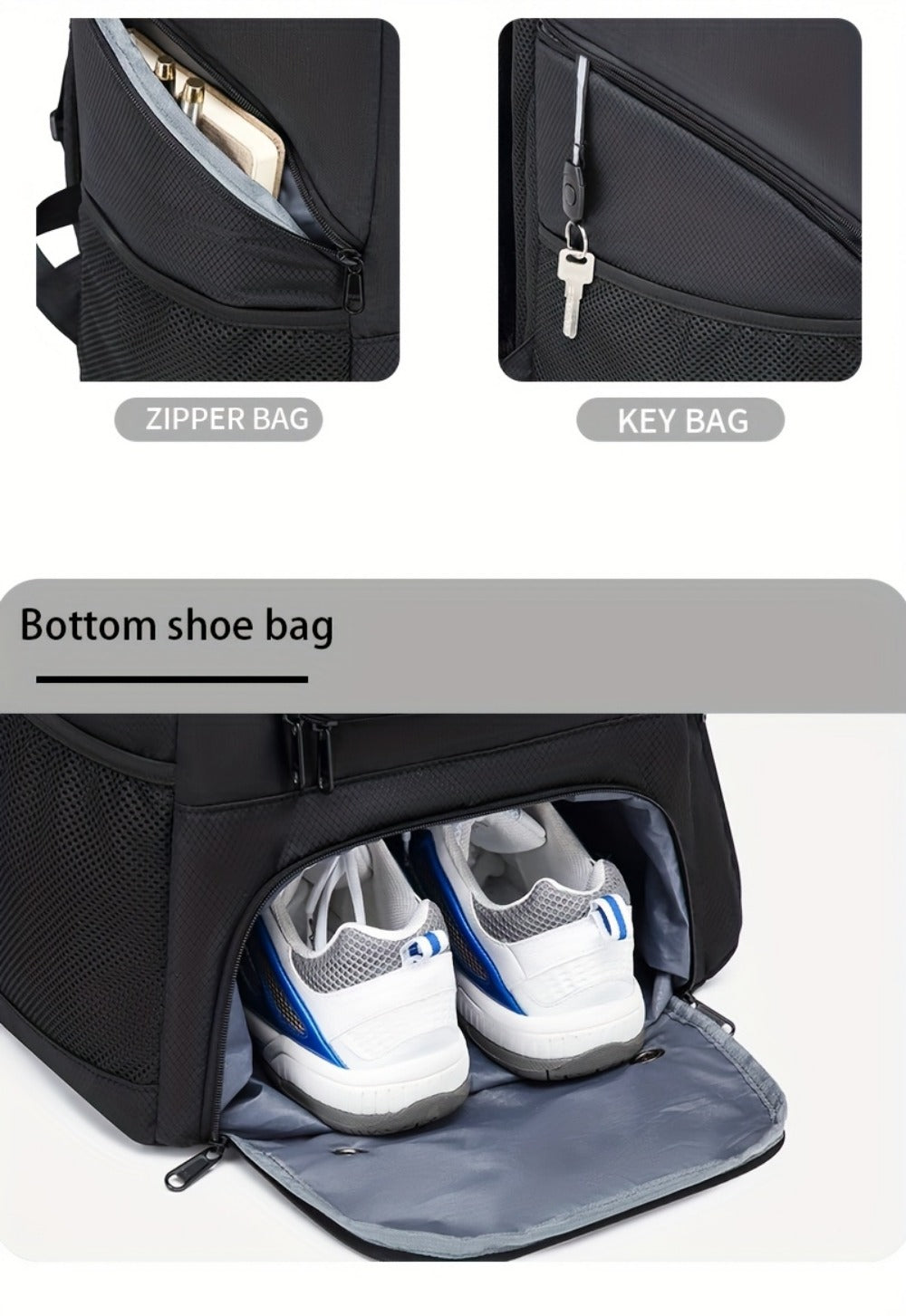 Travel Backpack – Large Capacity, Youth Basketball Shoe Compartment Multifunctional | Bag Vero – detail view 20