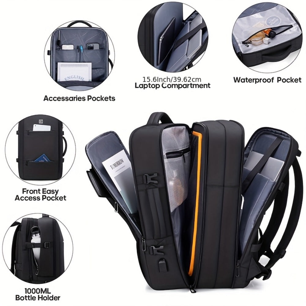 Laptop Backpack – 40L, 17 Inch, Expandable, for Travel | Bag Vero – detail view 5
