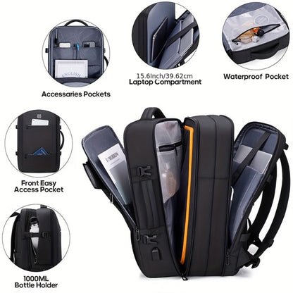 Laptop Backpack – 40L, 17 Inch, Expandable, for Travel | Bag Vero – detail view 5
