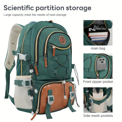 Chic Travel Backpack Suitable for Both Genders - Ideal for Work Commutes And Leisure Journeys, Featuring a USB Charging Port for Convenient Use While Traveling