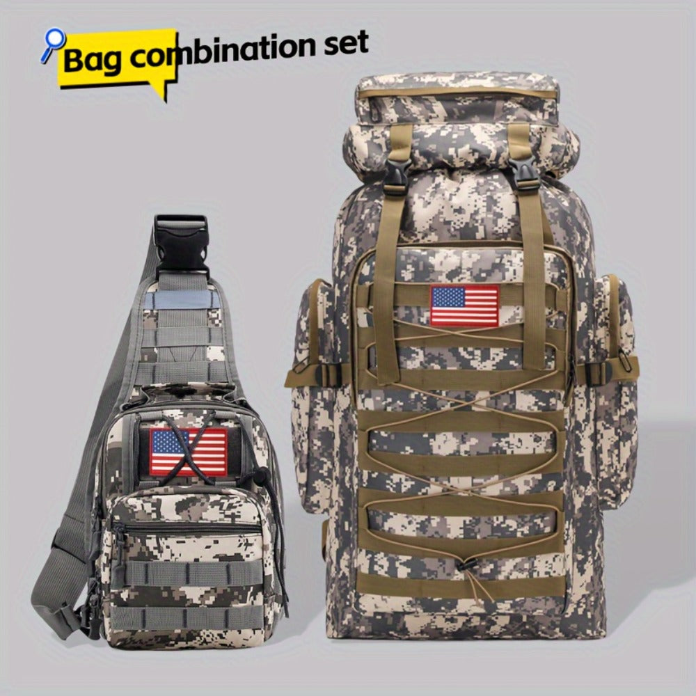 Men's Women's Hiking Backpack for Camping Backpack Rucksack Days Assault Pack for Climbing