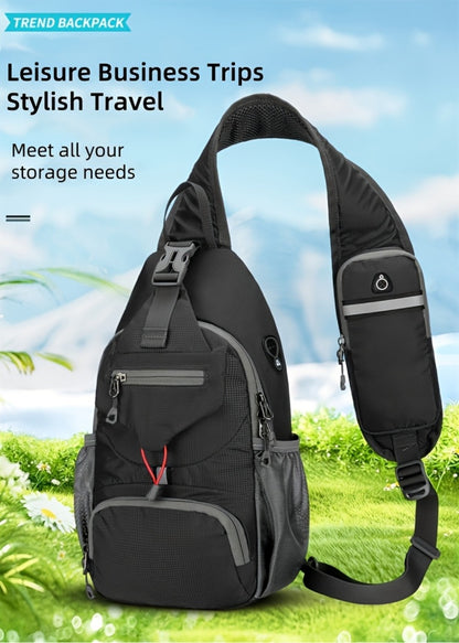 Sling Bag – Nylon, Large Capacity, Adjustable Strap, Multi Pocket | Bag Vero – detail view 23