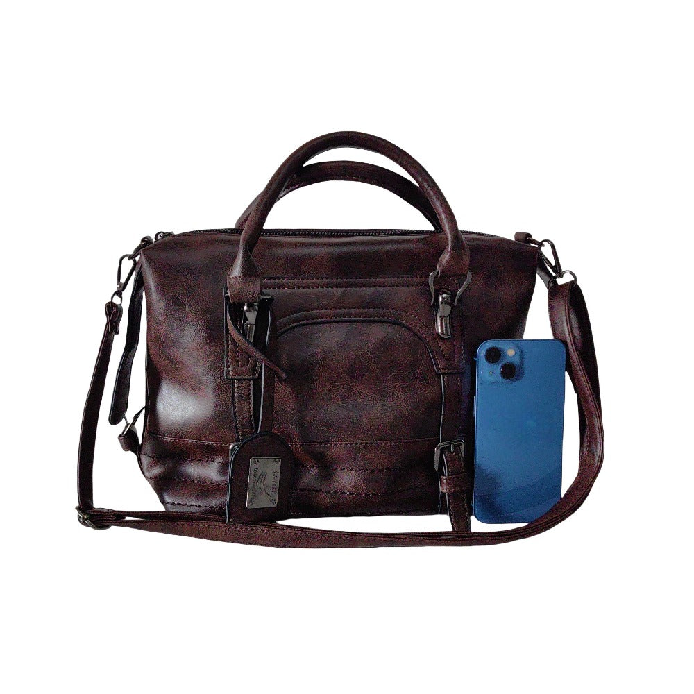 Vintage Handbag, Large Capacity Crossbody Bag, Exquisite Scarf, Men/ Women's Shoulder Bag for Best Birthday Gifts