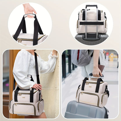 Travel Makeup Bag – for Travel, Large Double Layer Makeup Organizer | Bag Vero – detail view 15