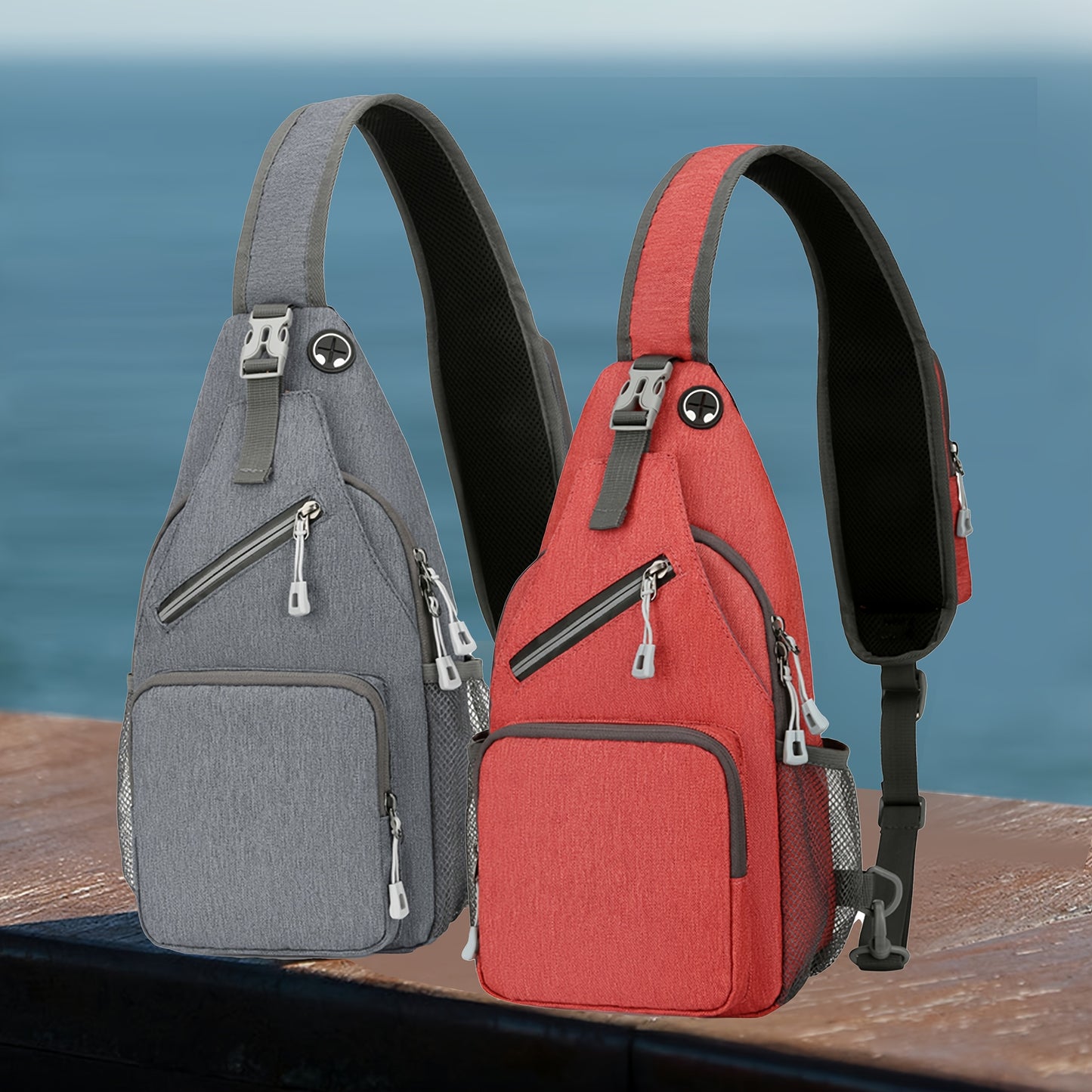 2pcs Single Shoulder Bag for Men And Women, 21 Combinations Trendy Canvas Leisure Sports Small Backpack Oxford Cloth One Shoulder Bag Messenger Bag Chest Bag