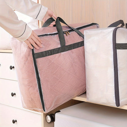 TOMNK 4/8 Pack Comforter Storage Bags, 19.81gal Extra Large Storage Bags, Clear Storage Bags with Zipper, 23.6*20*10in, Moving Bags, Storage Bags for Clothes, Blankets, Comforter, Pillows And Other Daily Products