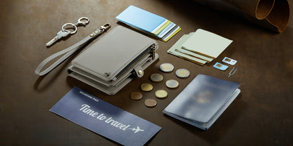 Passport Holder For Travel, Passport Case Wallet With Strap Wristlet And Zipper Wallet For Men Women