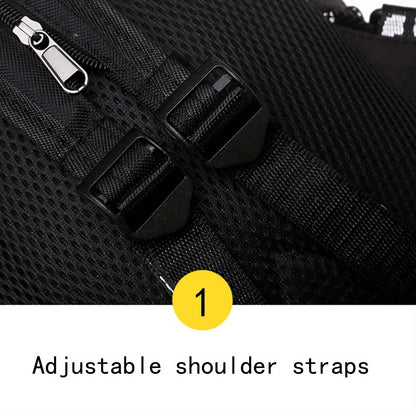 Italian-style Crossbody Bag - Large Capacity Convertible Backpack/shoulder Bag with Adjustable Shoulder Strap, Durable Polyester - Suitable for Travel And Daily Commuting - Unisex Backpack, (white/black) Crossbody Bag, Multi-functional Tote Bag