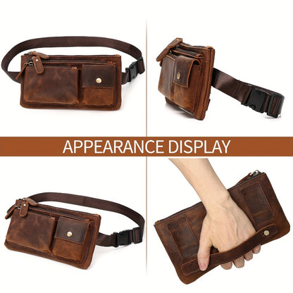 Waist Bag – Genuine Leather, Genuine Leather Waist Vintage Crazy | Bag Vero – detail view 3