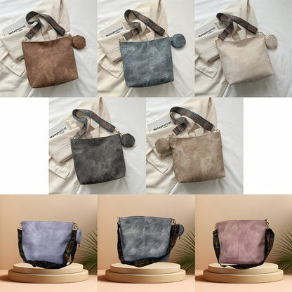 [Elegant Tote] 2pcs Tote Bag | Large Capacity | Retro Texture, Oily Wax Texture, Smooth Texture | Detachable Wallet | Shoulder Bag for Women | Best Birthday Gifts, Christmas And Valentine's Day Gifts | Bohemian
