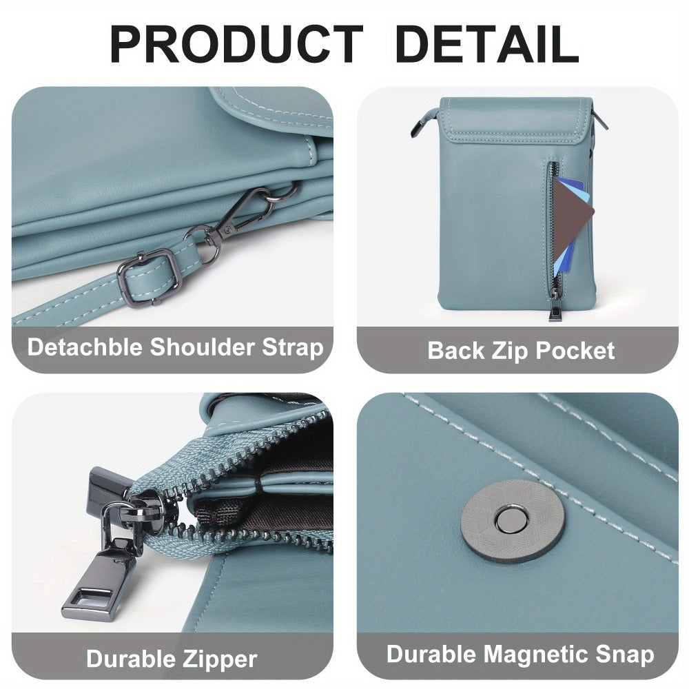 [Ideal Gift for Christmas] Small Crossbody Bag for - Versatile Phone Purse with Adjustable Strap, Magnetic Snap & 3 Compartments - Perfect for Travel, Outdoor & Everyday Use - Ideal Gift for Christmas, Dailygift for Friends, Mini Purse, for Teenager