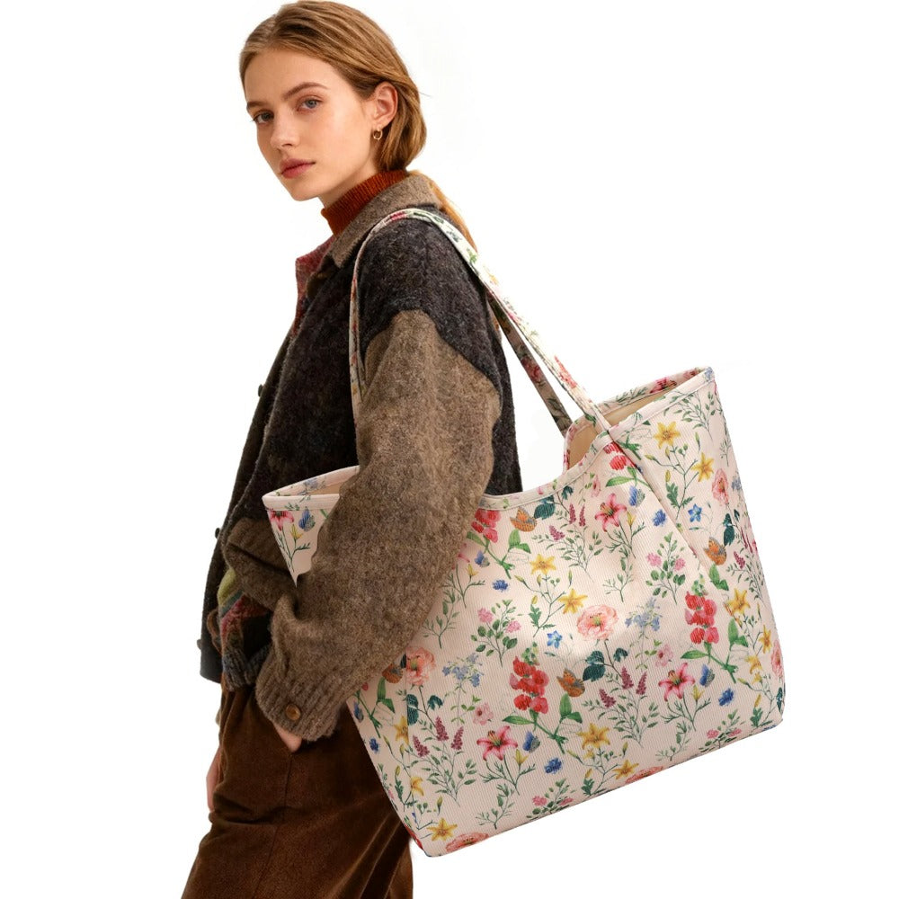 Tote Bag for Women – Corduroy, Large Capacity | Bag Vero – detail view 32