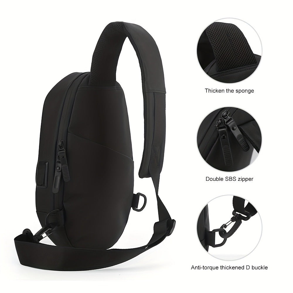 Sling Bag – USB Charging, Waterproof, for Work | Bag Vero – detail view 11