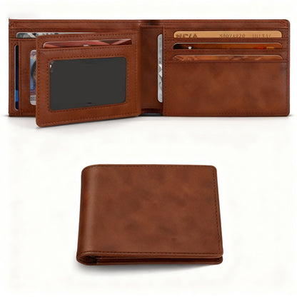 Men's Ultra-Slim Wallet - Genuine Leather Wallet - Anti-Theft Money Bag Bi-fold Wallet - Ultra-Slim Credit Card Holder A perfect gift for birthdays, anniversaries, Father's Day, Christmas, or any other occasion. 4.4 x 3.2 x 0.47 inches (Note that X1-10 ar