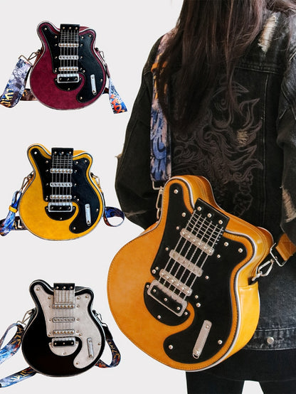 Crossbody Bag – Guitar Shaped Y2k Chain Rivet | Bag Vero – detail view 14