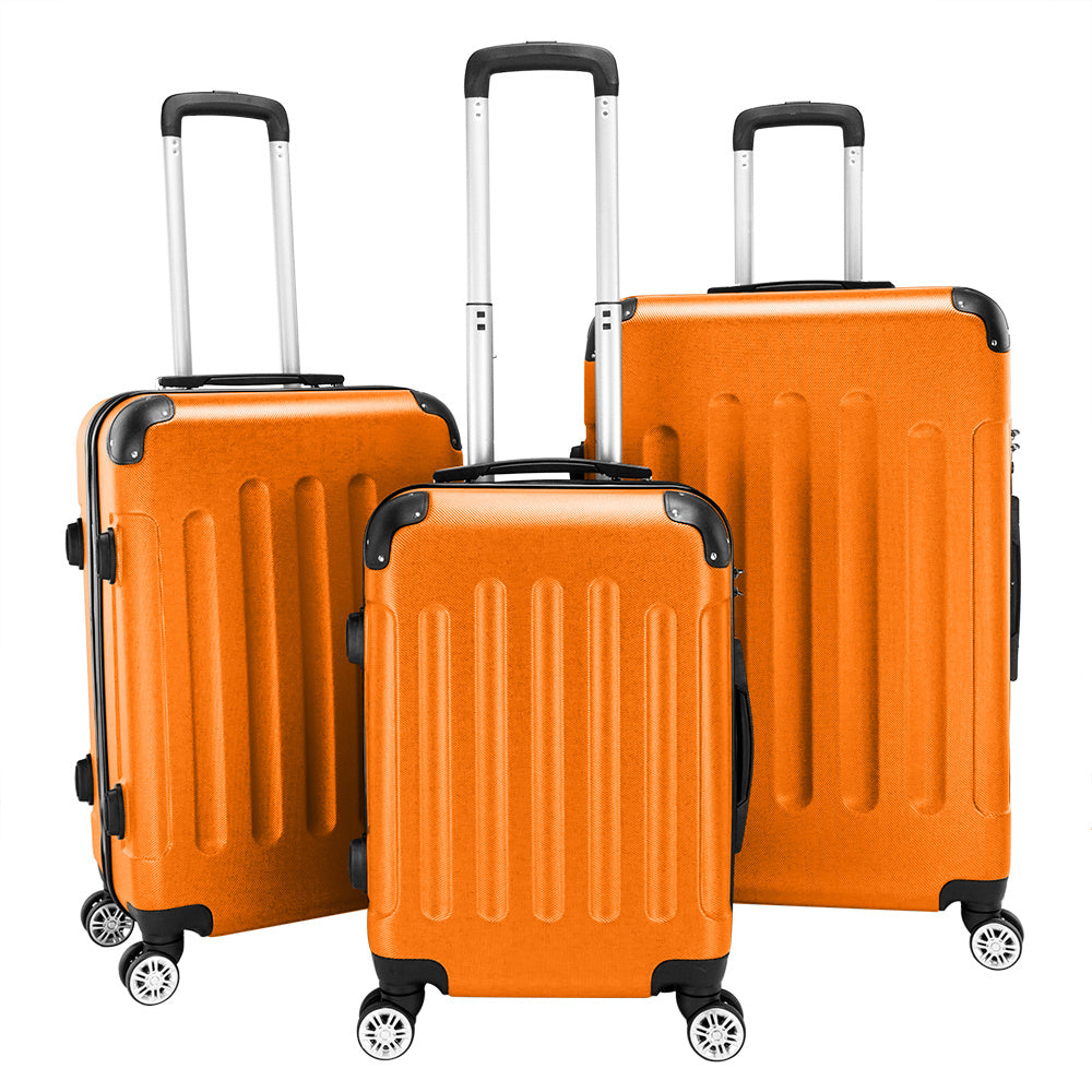 3-in-1 Portable ABS Trolley Case luggage 20" / 24" / 28" Purple