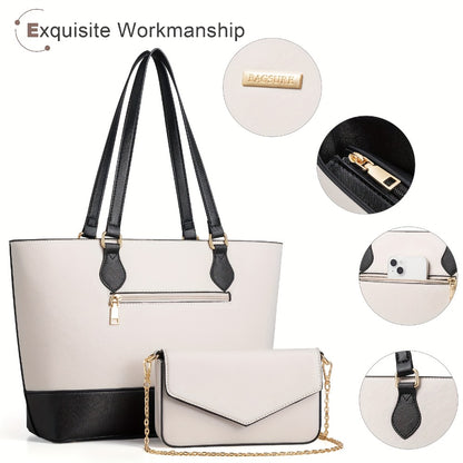 UKEIN 4pcs Set of Women'S Stylish Handbags, Purses, Wallets, Tote Bags, And Casual Crossbody Bags, Perfect Valentine'S Day Gift for Women And, Includes 4 Satchel Purses