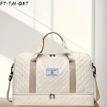 Fashionable Travel Bag, Large-Capacity Practical Handbag, Made of Durable And Wear-Resistant Fabric, Suitable for Travel And Gym, Stylish, Versatile, Lightweight, And Easy to Store