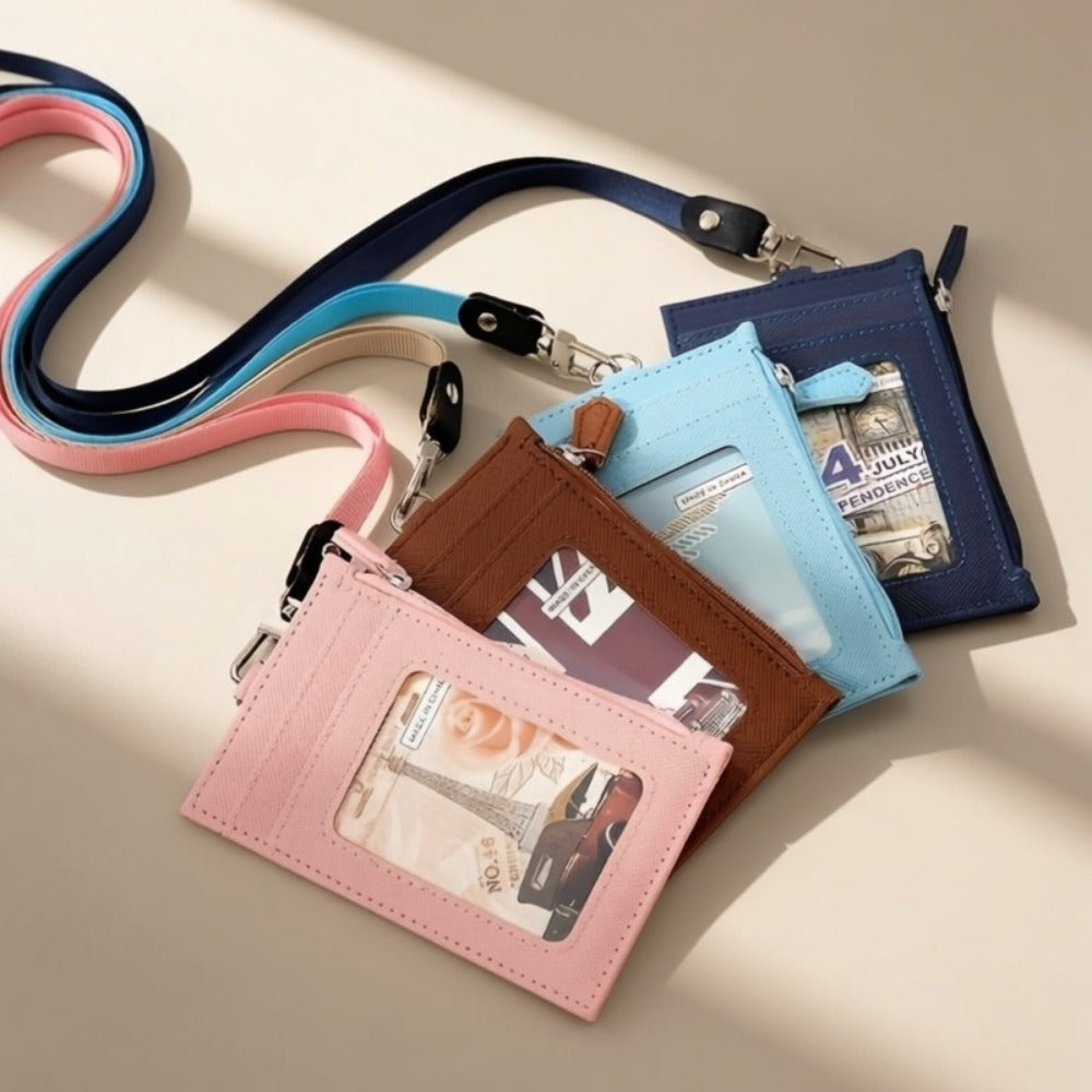 Women's Wallet – Lanyard Card Holder Faux Leather | Bag Vero – detail view 7