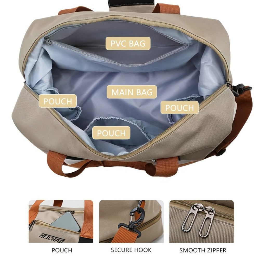Gym Duffel Bag – 5 Colors, Nylon, Lightweight, for Travel | Bag Vero – detail view 8