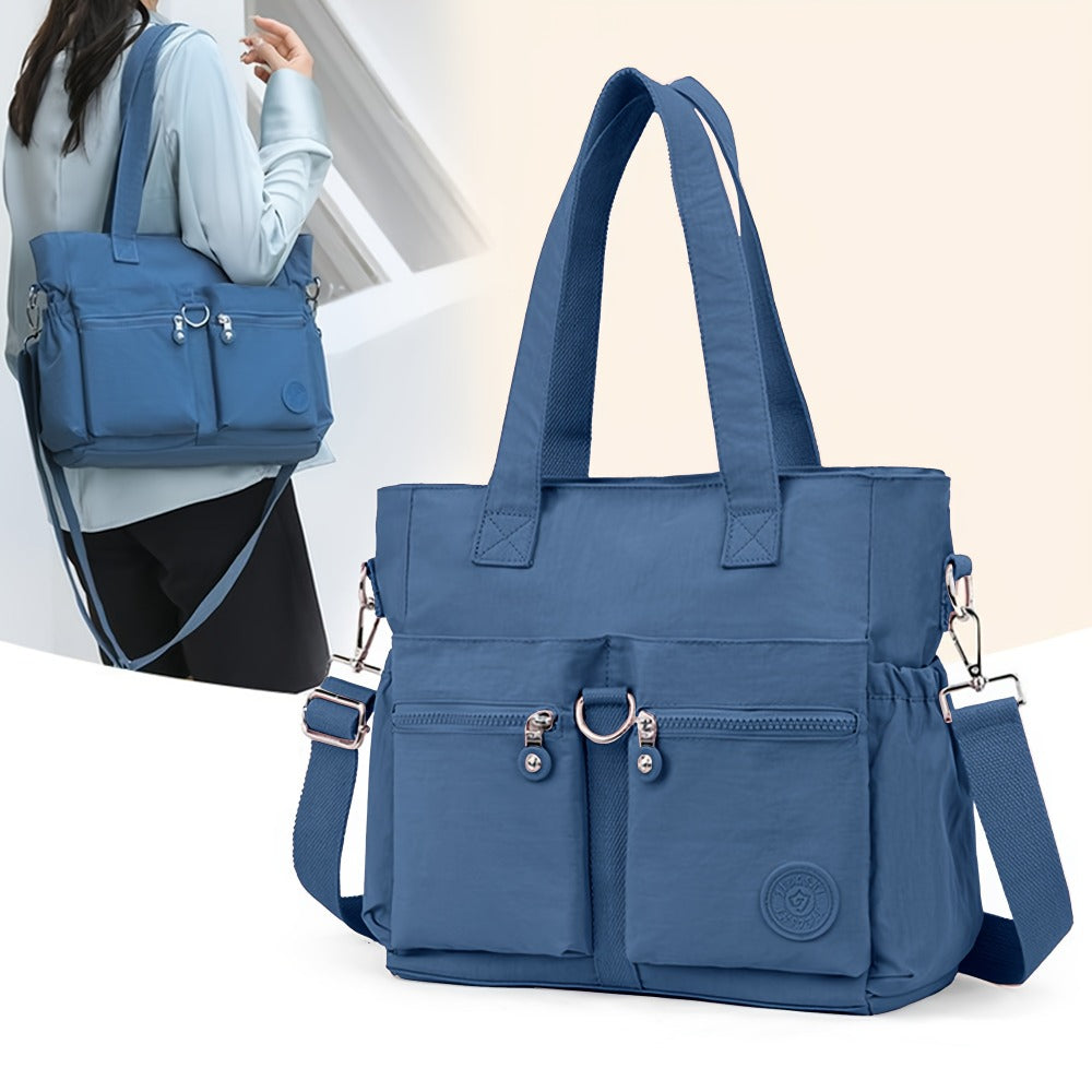 New Style Casual Large Capacity Messenger Bag Commuter Shoulder Bag School Season Student Backpack Fashionable And Versatile, Travel Bag, Work Bag, Bags, Messenger Bag, Adjustable Strap, Casual Commuter Handbag, Simple Classic Casual Shoulder Bag