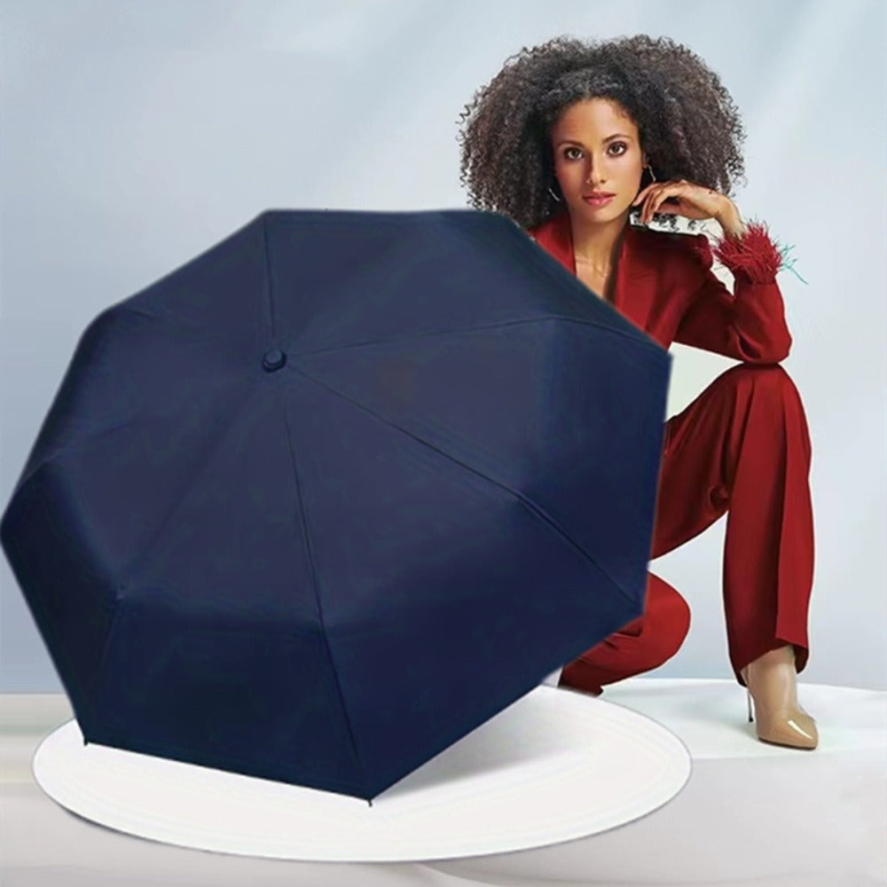 Large Folding Umbrella in a Solid Color, Featuring Outstanding, Lightweight And Waterproof Design, And Automatic Open And Close Functionality, Suitable for Both Men And Women