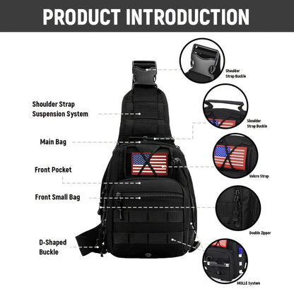 Sling Bag – for Travel, Oxford Cloth Chest Phone Pocket | Bag Vero – detail view 13