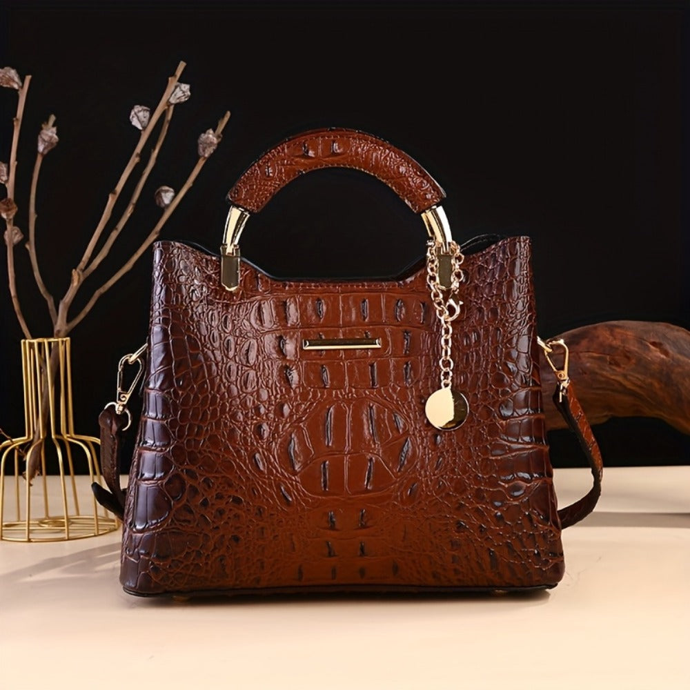 Crossbody Bag for Women – Crocodile Print Luxury Vintage Removable | Bag Vero – detail view 21