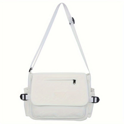 Simple 100pcs Diagonal Bag, Large-capacity Shoulder Bag for Women Commuting, Trendy Men's Diagonal Bag