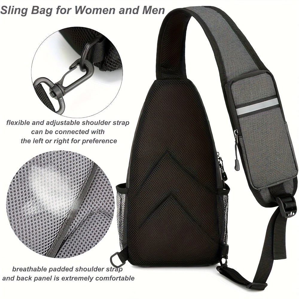 Sling Bag – Nylon, Large Capacity, Adjustable Strap, Multi Pocket | Bag Vero – detail view 15