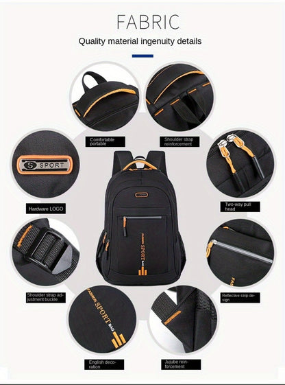 Men's Large Capacity Business Laptop Backpack, Travel and Sports Bag for Women