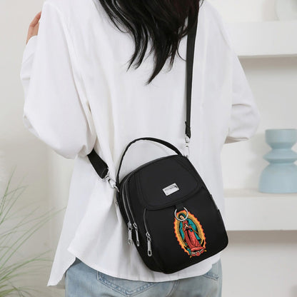 1pc [2D Flat Printing] Sacred Element Pattern Travel Play Oblique Span Bag Versatile Portable Oblique Span Bag Leisure Fun Bag Single Shoulder Outer Neutral Bag Mobile Phone Bag Leisure Commuting, 2D Flat