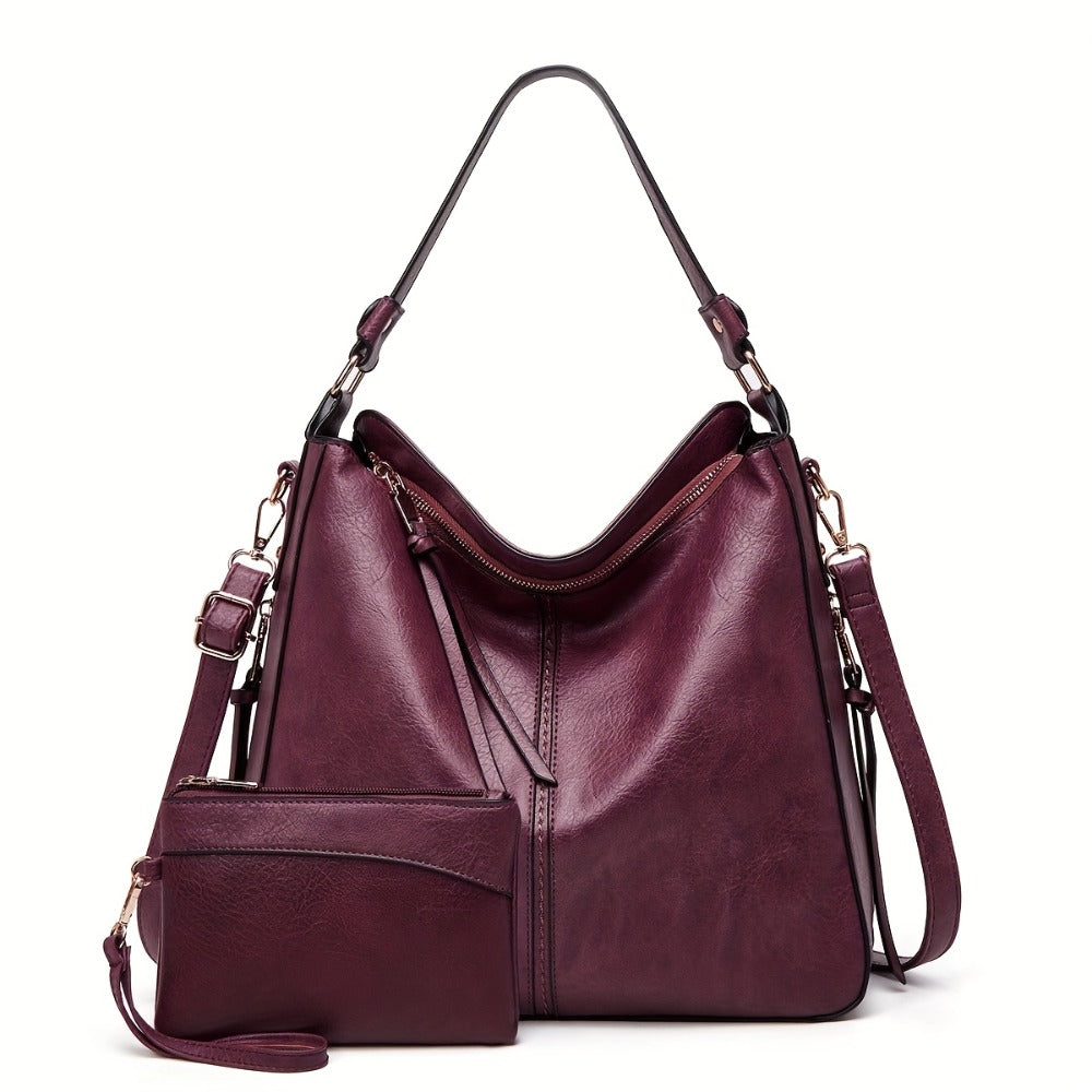 New Style Fashionable Retro Women'S Tote Bag, Mother Bag, Easy And High-End Handbag, Casual And Versatile, Suitable for Commuting, Large Capacity, Single Shoulder And Crossbody Bag