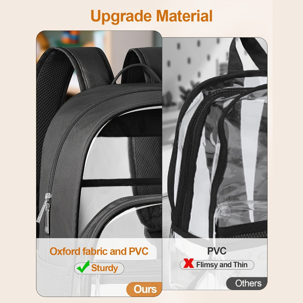 Backpack for Women – Clear, Transparent, Lightweight, for School | Bag Vero – detail view 8