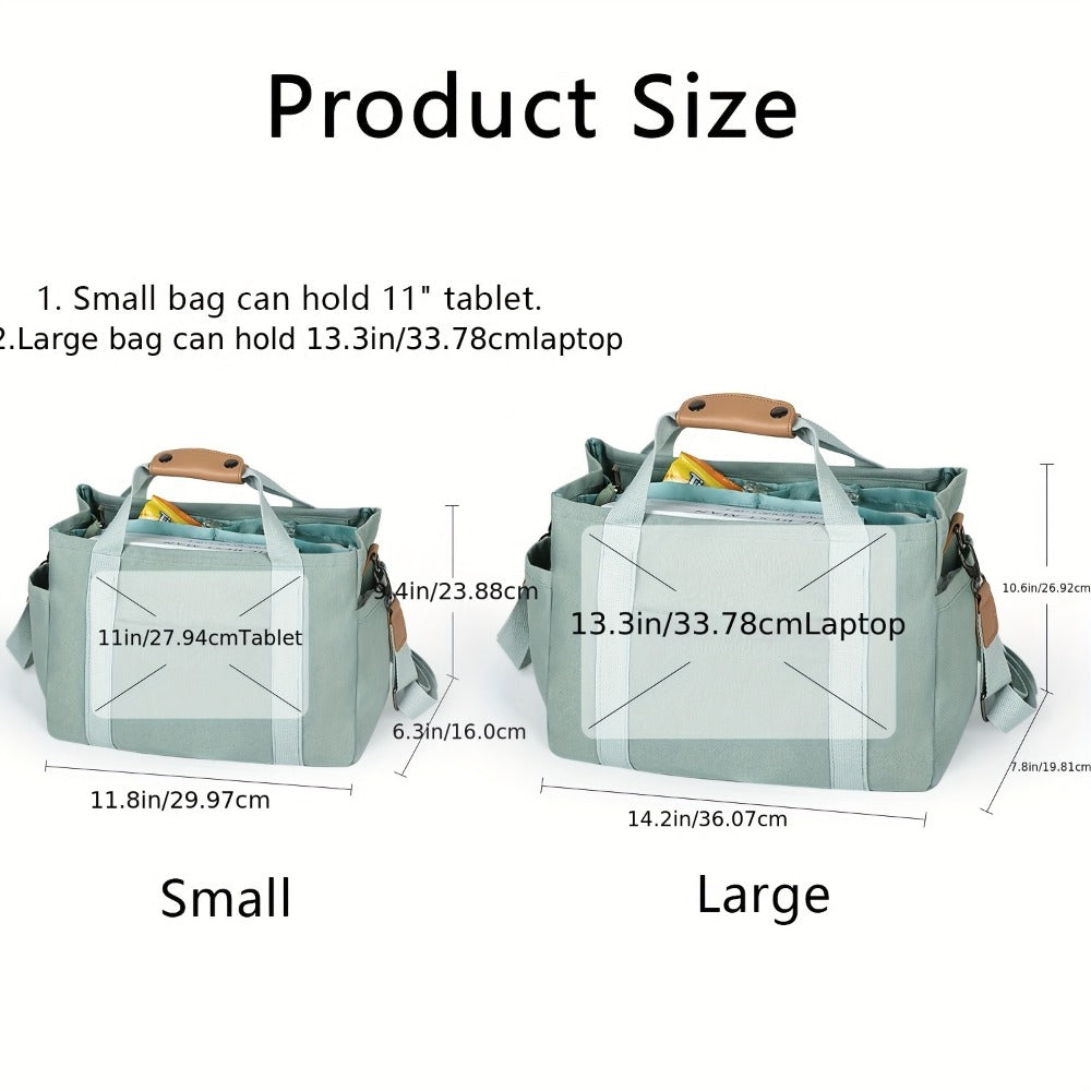 Tote Bag for Women with Pockets, Cute Crossbody Shoulder Purses Mommy Handbag for Work Travel